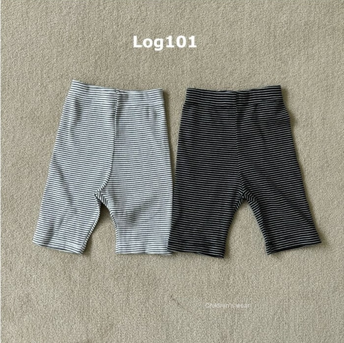 Log101 - Korean Children Fashion - #kidsstore - Stripe Short Leggings - 10