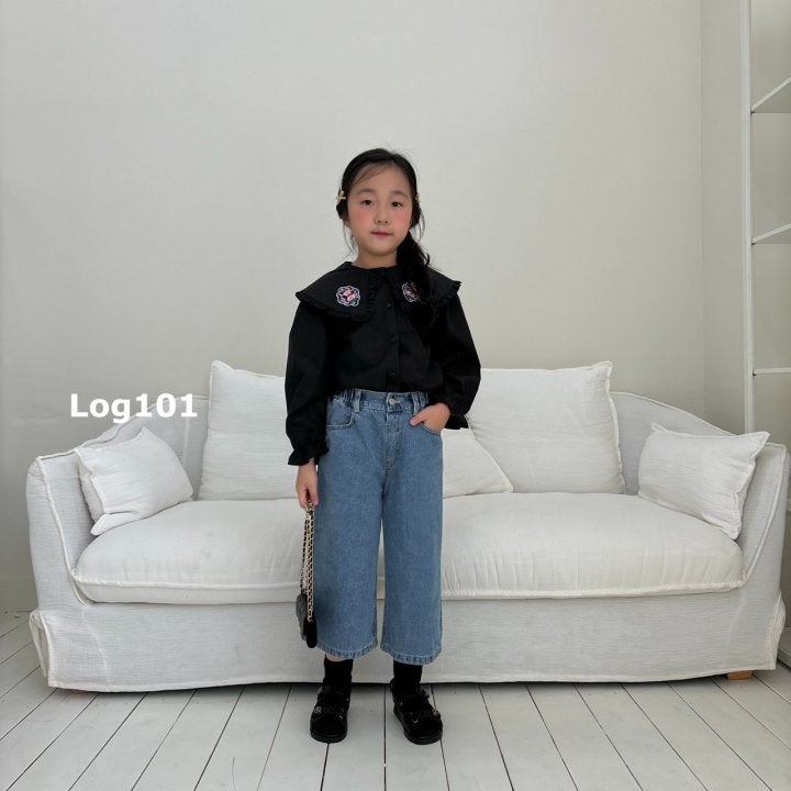 Log101 - Korean Children Fashion - #kidzfashiontrend - Burmuda Denim Pants - 5