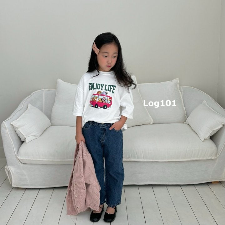 Log101 - Korean Children Fashion - #kidzfashiontrend - Enjoy Tee - 3