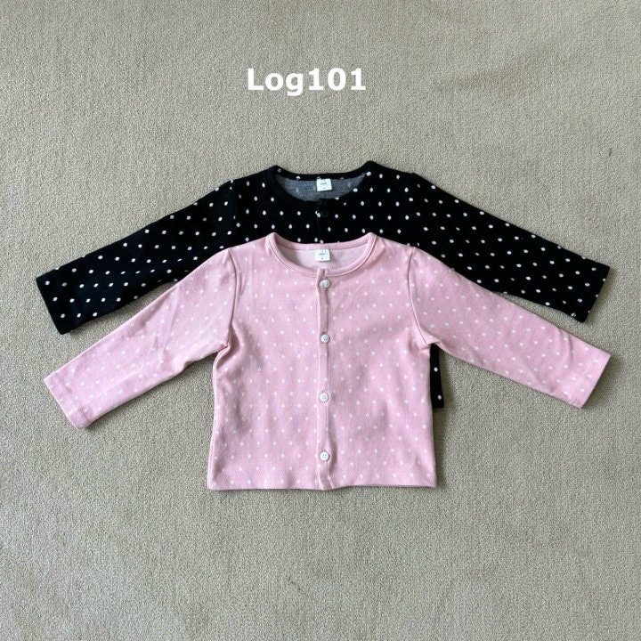 Log101 - Korean Children Fashion - #littlefashionista - Dot Cardigan