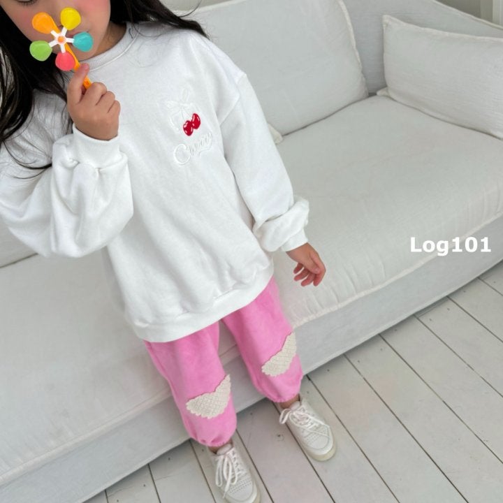 Log101 - Korean Children Fashion - #littlefashionista - Cherry Ribbon Sweatshirts - 8