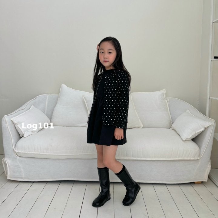 Log101 - Korean Children Fashion - #magicofchildhood - Dot Cardigan - 2