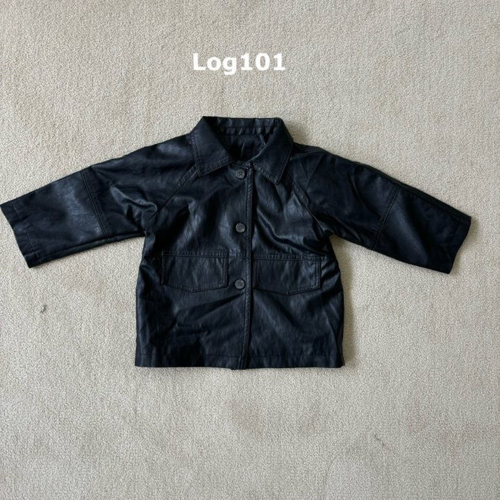 Log101 - Korean Children Fashion - #magicofchildhood - Shine Leather Jacket