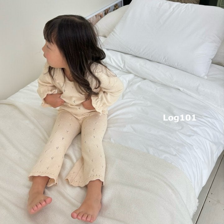 Log101 - Korean Children Fashion - #minifashionista - Peach Knit Set - 3