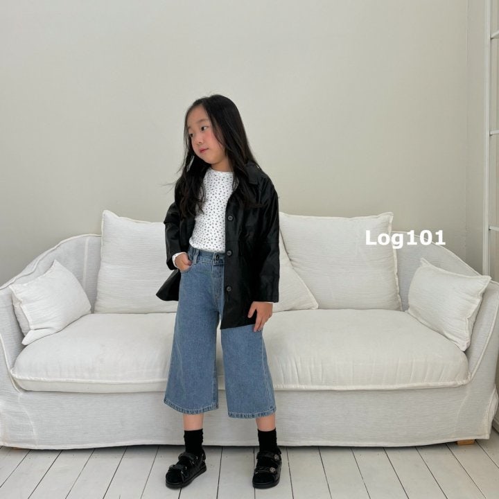 Log101 - Korean Children Fashion - #minifashionista - Shine Leather Jacket - 2