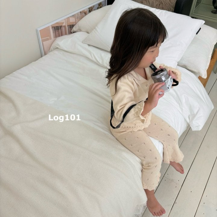 Log101 - Korean Children Fashion - #minifashionista - Peach Knit Set - 4