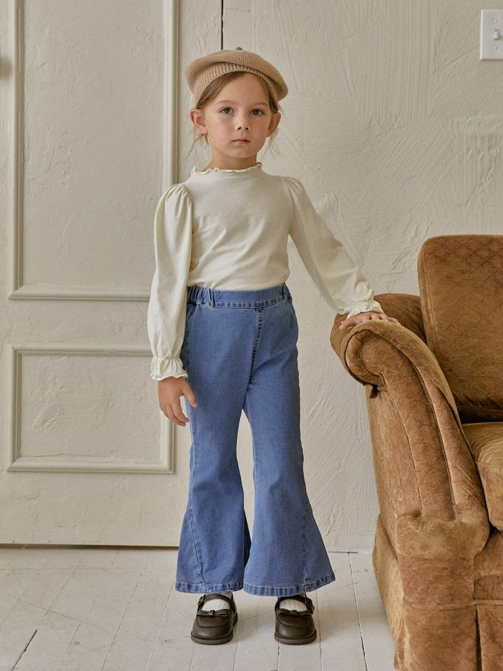 Lolobole - Korean Children Fashion - #Kfashion4kids - Denim Bootscut Pants - 8