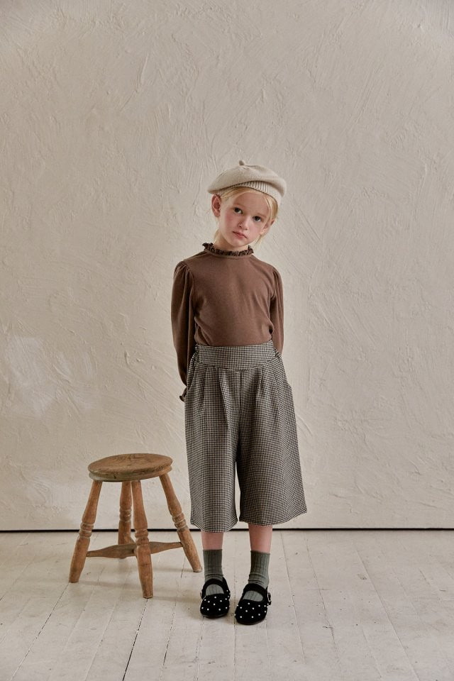 Lolobole - Korean Children Fashion - #childofig - Check Burmuda Pants - 10