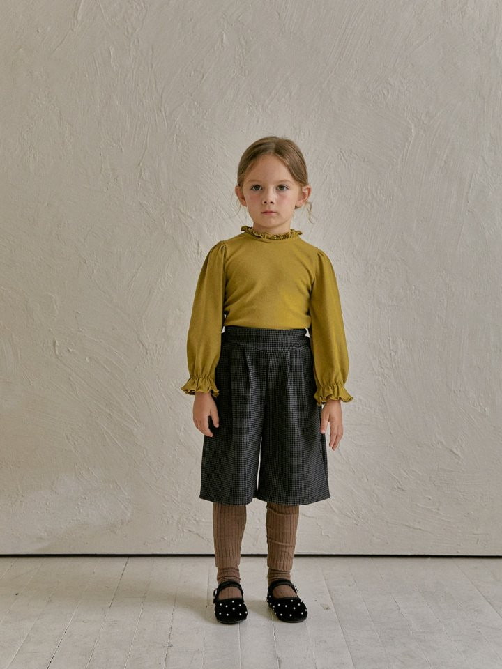 Lolobole - Korean Children Fashion - #designkidswear - Check Burmuda Pants - 12