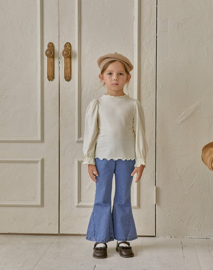 Lolobole - Korean Children Fashion - #discoveringself - Denim Bootscut Pants - 3