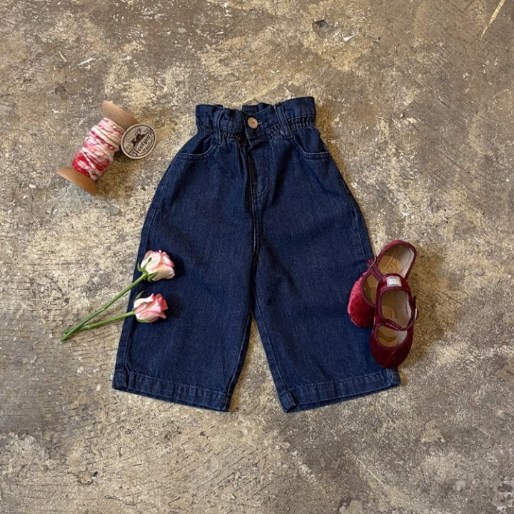 Lolobole - Korean Children Fashion - #fashionkids - Flower Embroidery Jeans