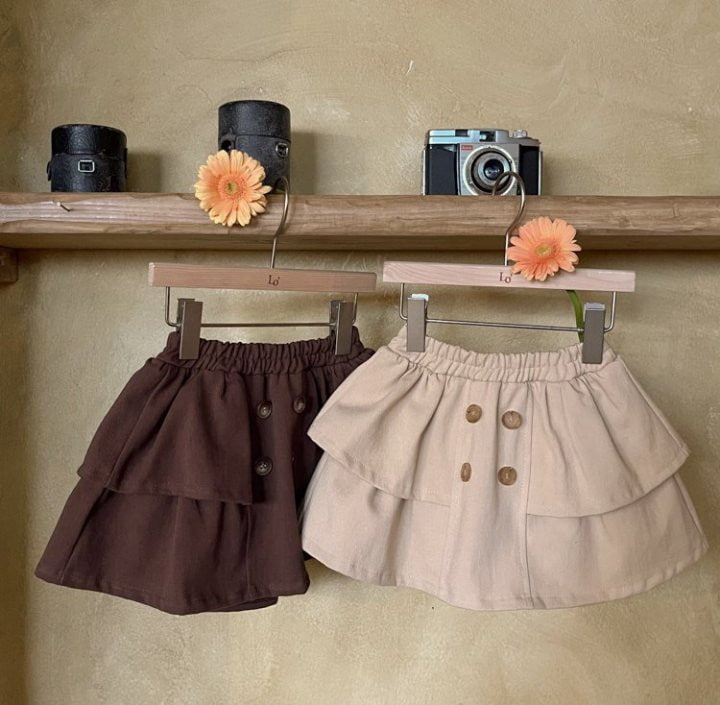 Lolobole - Korean Children Fashion - #magicofchildhood - Doulbe Button Skirt