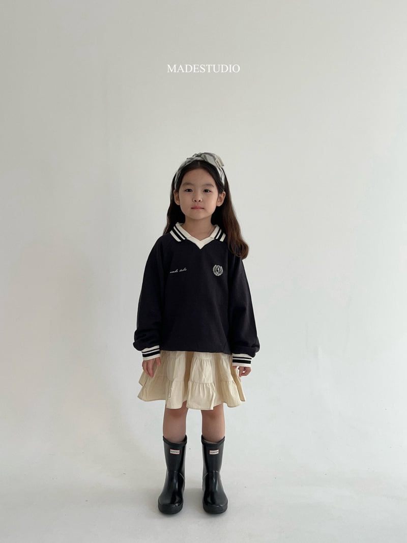 Made Studio - Korean Children Fashion - #childofig - Collar Colored Sweatshirts - 6