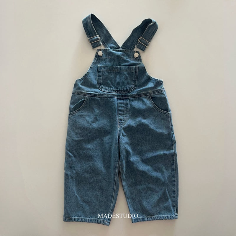 Made Studio - Korean Children Fashion - #childrensboutique - Denim Overalls - 11