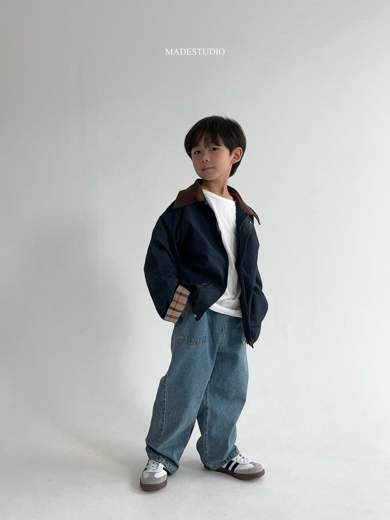 Made Studio - Korean Children Fashion - #designkidswear - Denim Pocket Pants - 3