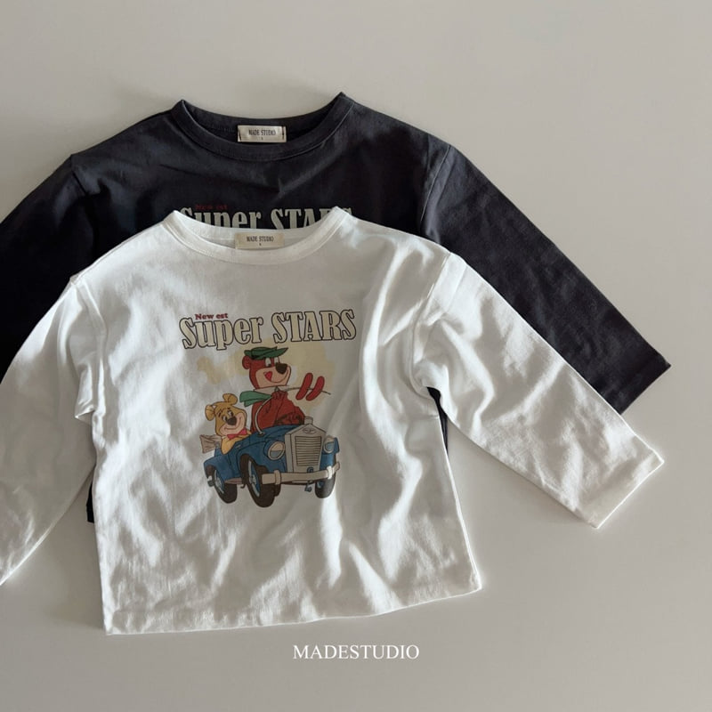 Made Studio - Korean Children Fashion - #kidsshorts - Cartoon Tee - 8