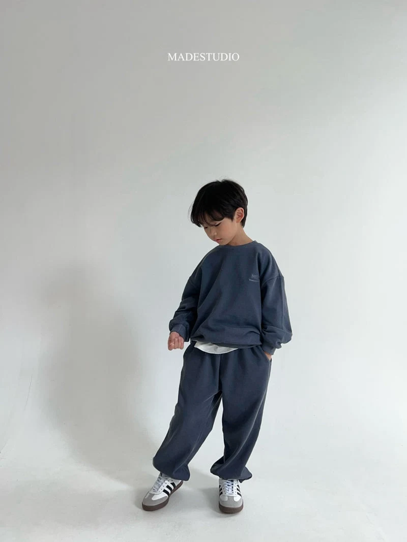 Made Studio - Korean Children Fashion - #kidsshorts - Pigment Sweatshirts - 5