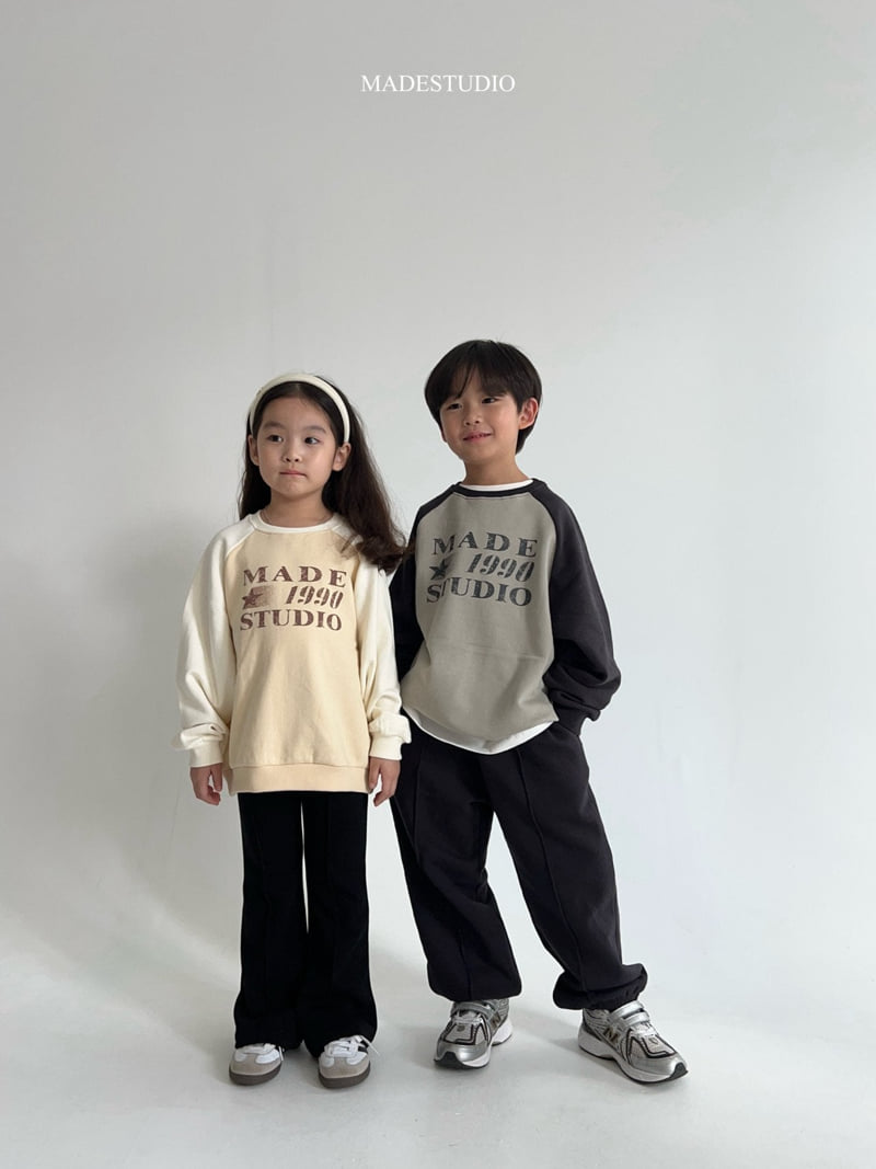 Made Studio - Korean Children Fashion - #kidsshorts - Raglan Sweatshirts - 3