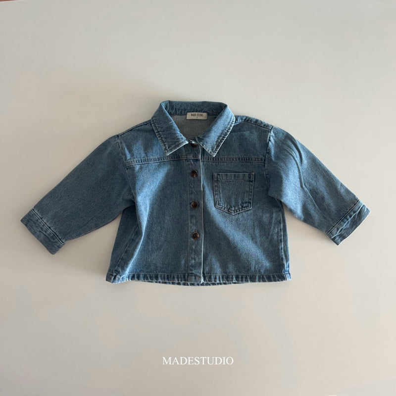 Made Studio - Korean Children Fashion - #kidsshorts - Denim Jacket