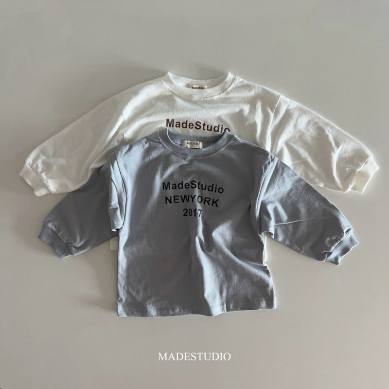 Made Studio - Korean Children Fashion - #littlefashionista - New York Basic Tee - 12