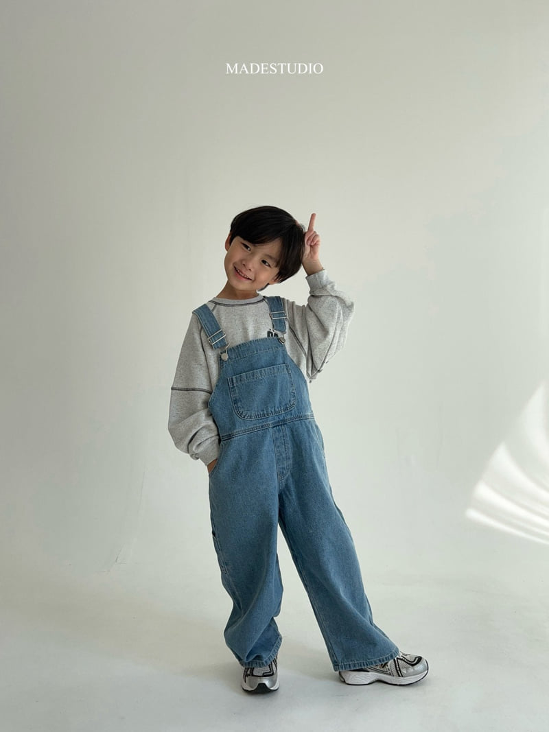 Made Studio - Korean Children Fashion - #littlefashionista - Denim Overalls - 4