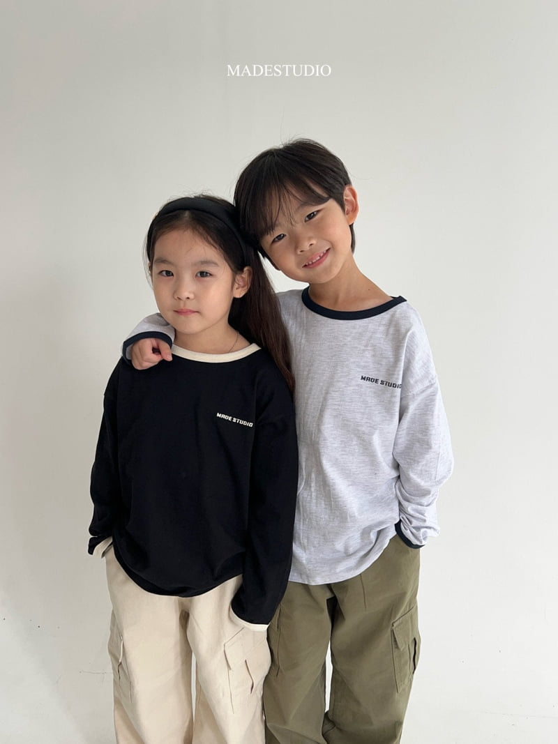 Made Studio - Korean Children Fashion - #minifashionista - Made Colored Tee - 2