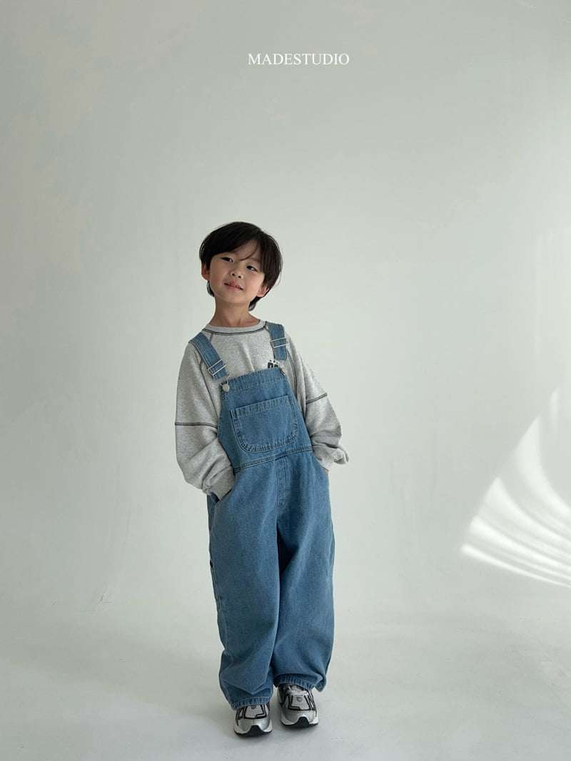 Made Studio - Korean Children Fashion - #prettylittlegirls - Denim Overalls - 6