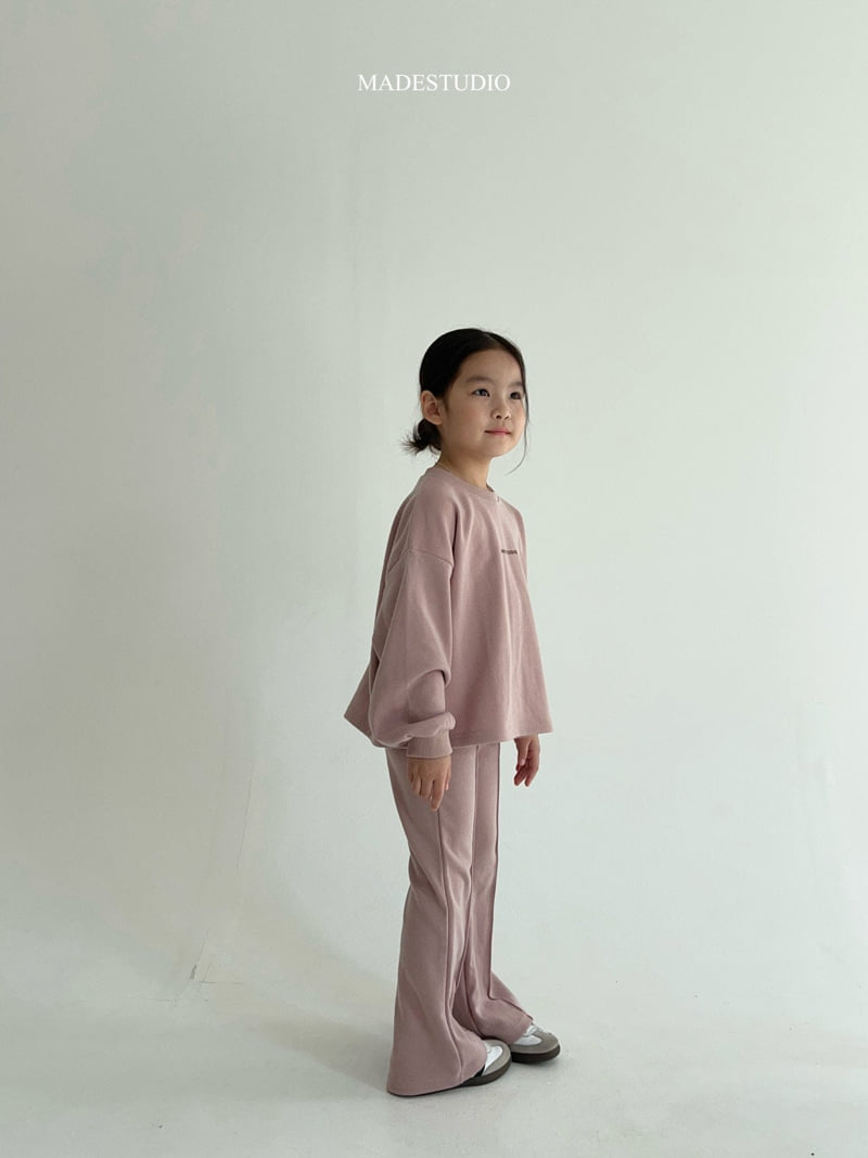 Made Studio - Korean Children Fashion - #todddlerfashion - Pintuck Bootscut Pants - 6