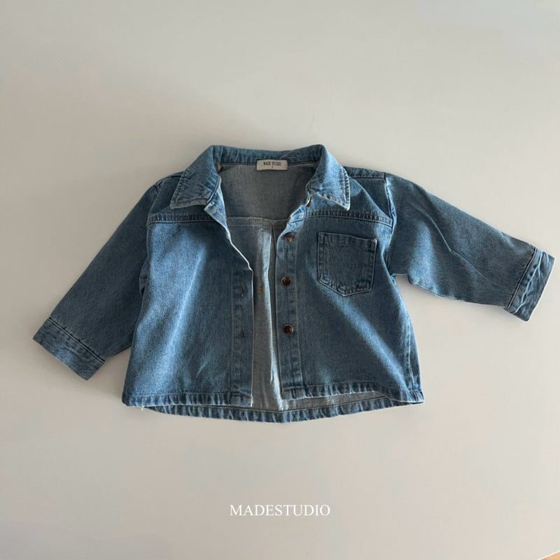 Made Studio - Korean Children Fashion - #todddlerfashion - Denim Jacket - 9