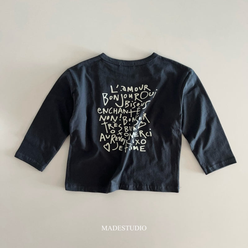 Made Studio - Korean Children Fashion - #toddlerclothing - Amore Tee - 11