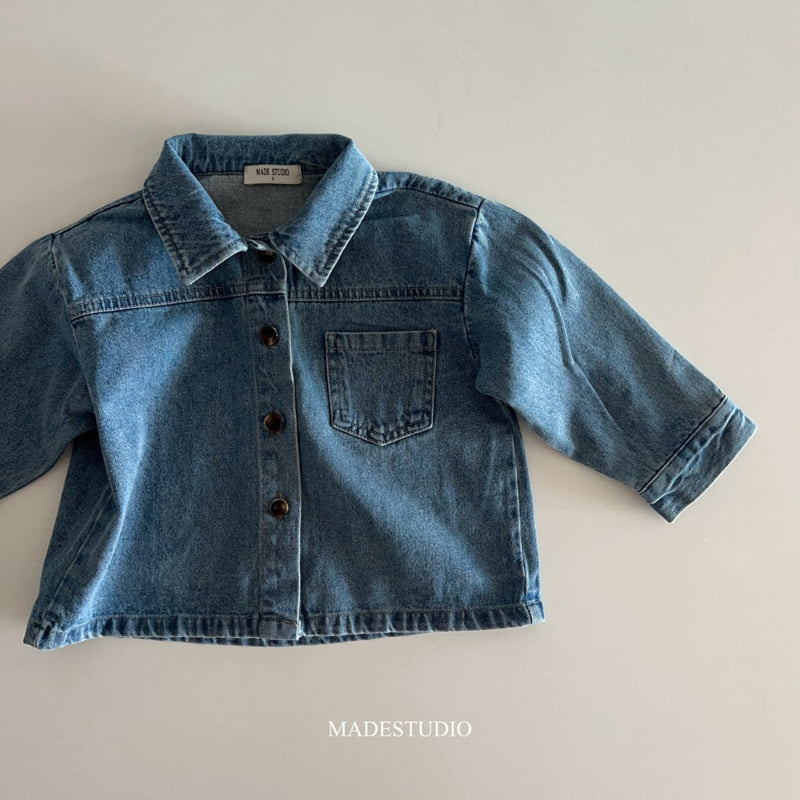 Made Studio - Korean Children Fashion - #toddlerclothing - Denim Jacket - 10