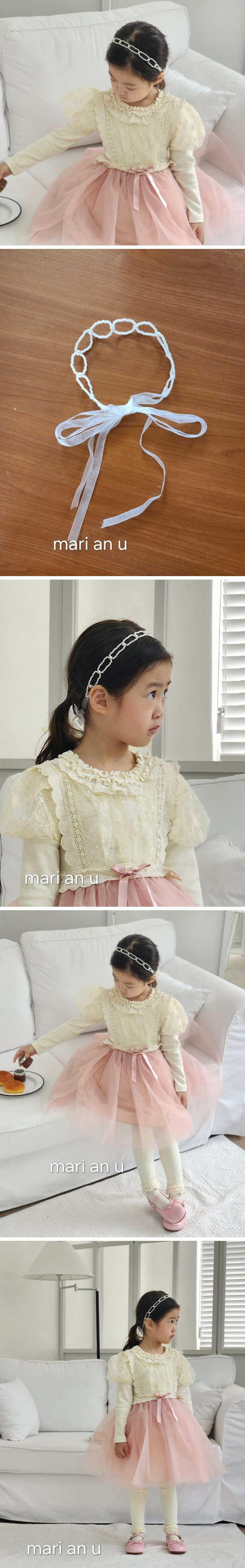 Mari An U - Korean Children Fashion - #kidzfashiontrend - Pearl Hairband