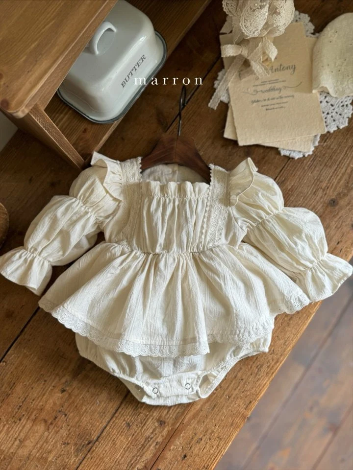 Marron - Korean Baby Fashion - #babyboutiqueclothing - Elena Bodysuit - 3