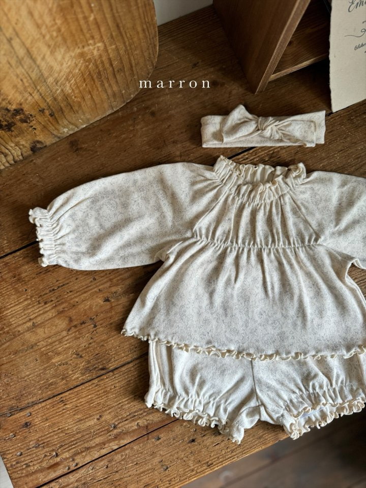 Marron - Korean Baby Fashion - #babyclothing - Cutie Set - 4