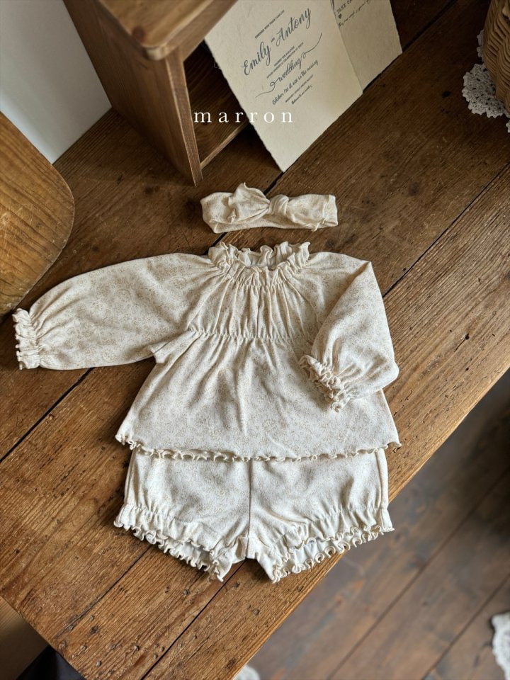 Marron - Korean Baby Fashion - #babygirlfashion - Cutie Set - 6