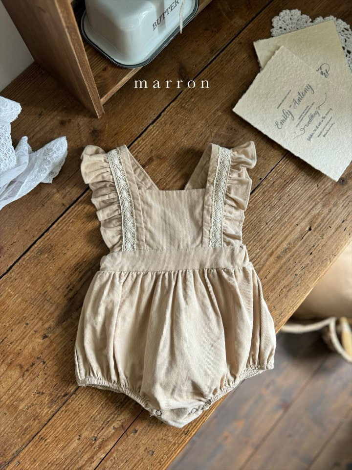 Marron - Korean Baby Fashion - #babygirlfashion - Breeze Suspender Bodysuit