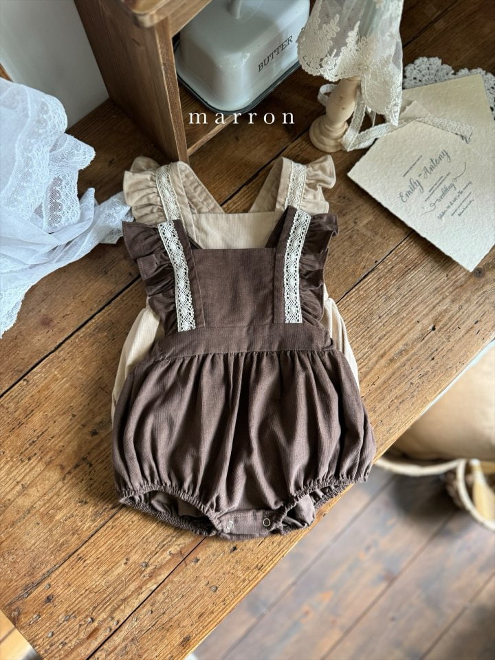 Marron - Korean Baby Fashion - #babyoninstagram - Breeze Suspender Bodysuit - 3