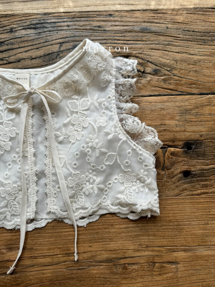 Marron - Korean Baby Fashion - #babyoninstagram - Lace Vest - 6