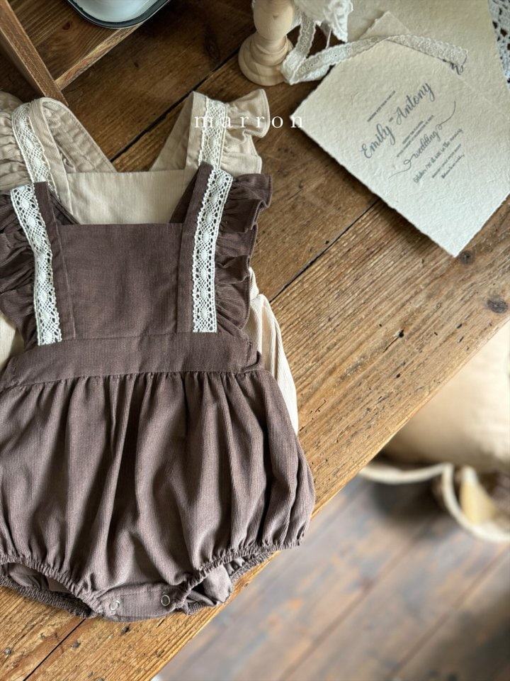 Marron - Korean Baby Fashion - #babyoninstagram - Breeze Suspender Bodysuit - 4