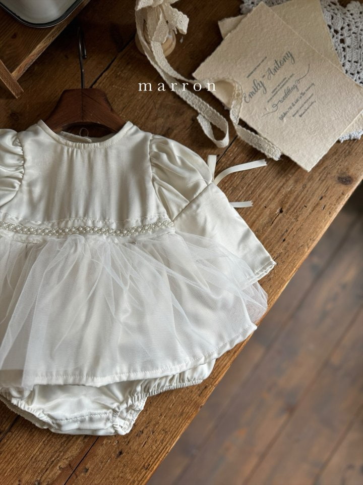 Marron - Korean Baby Fashion - #babyootd - Princess Bodysuit - 2