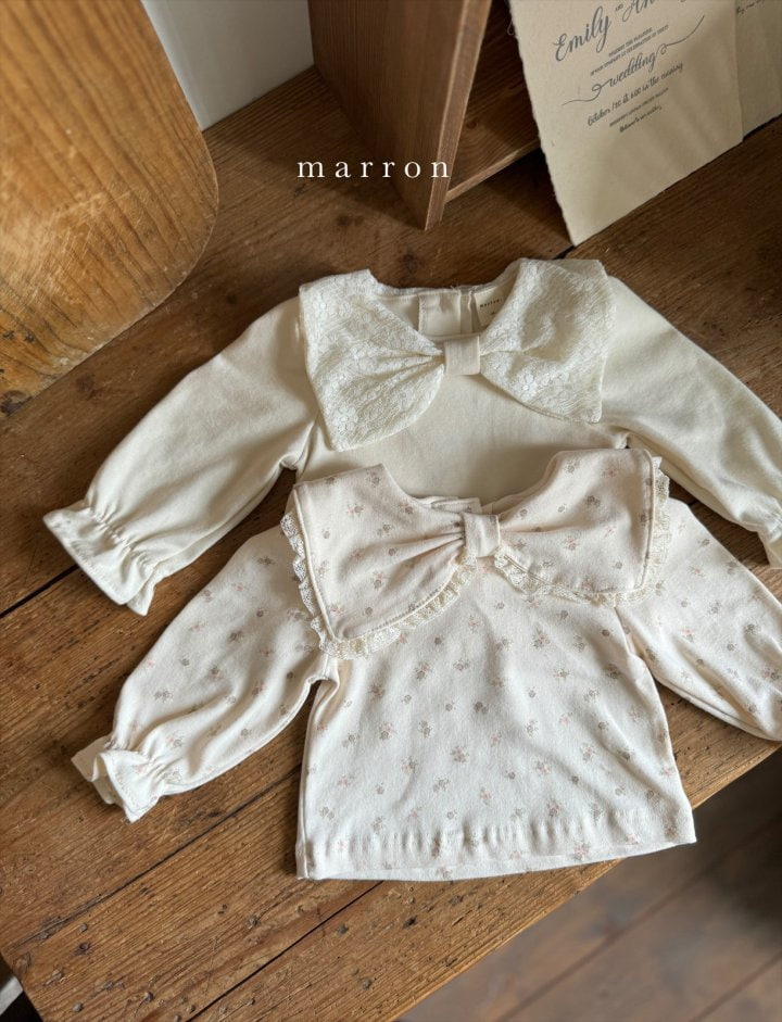 Marron - Korean Baby Fashion - #babyoutfit - Ribbon Set - 11