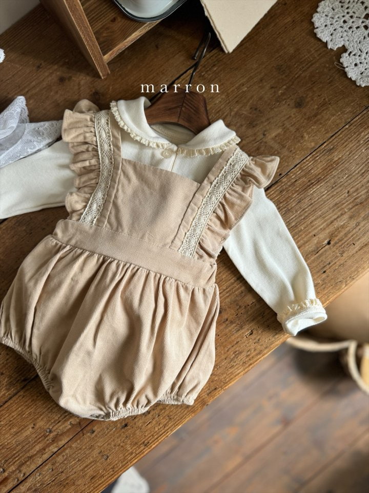 Marron - Korean Baby Fashion - #babywear - Breeze Suspender Bodysuit - 7