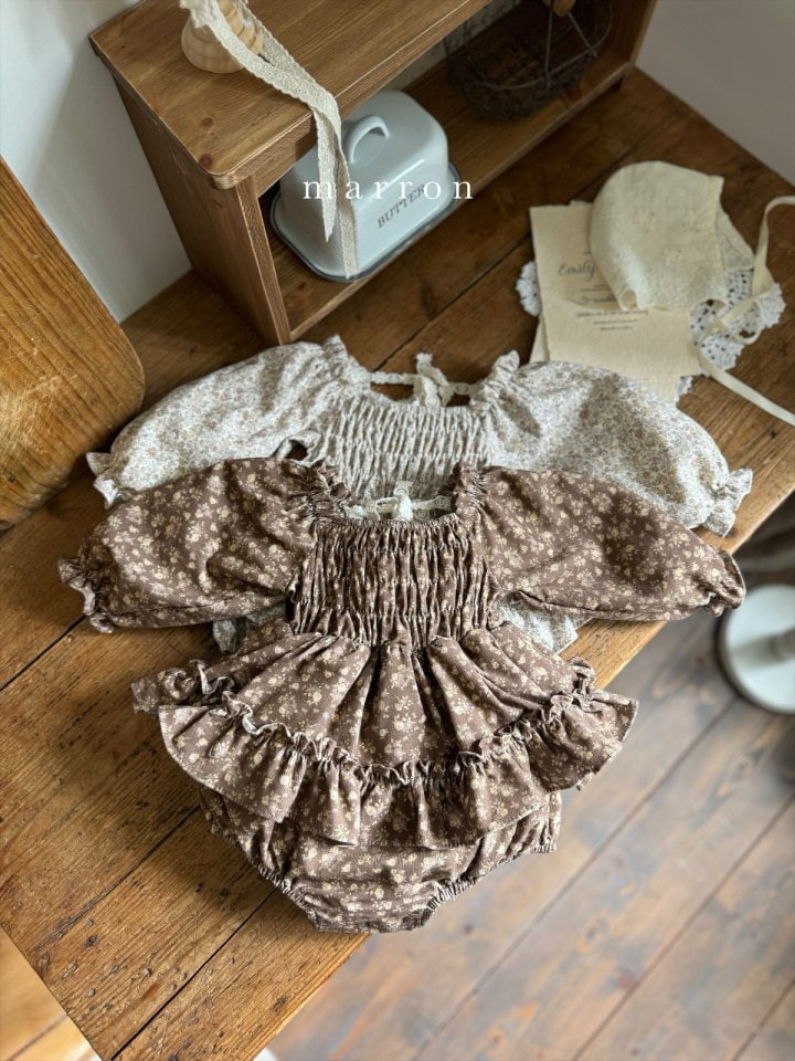 Marron - Korean Baby Fashion - #onlinebabyboutique - Er Skirt Bodysuit