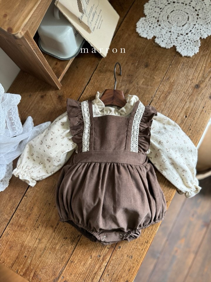 Marron - Korean Baby Fashion - #smilingbaby - Breeze Suspender Bodysuit - 10