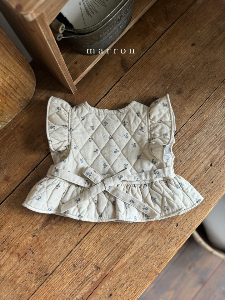 Marron - Korean Children Fashion - #childofig - Quilting Vest - 6