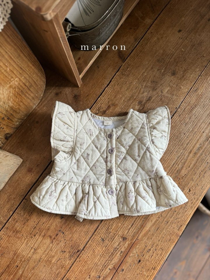 Marron - Korean Children Fashion - #childofig - Quilting Vest - 7