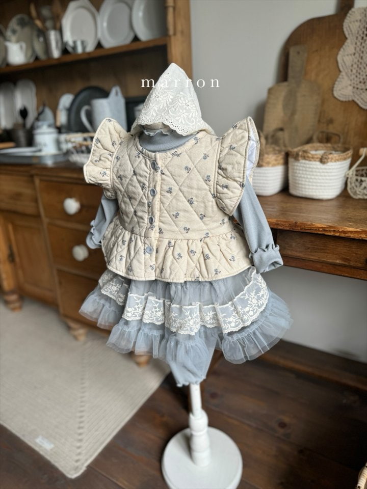 Marron - Korean Children Fashion - #designkidswear - Quilting Vest - 9