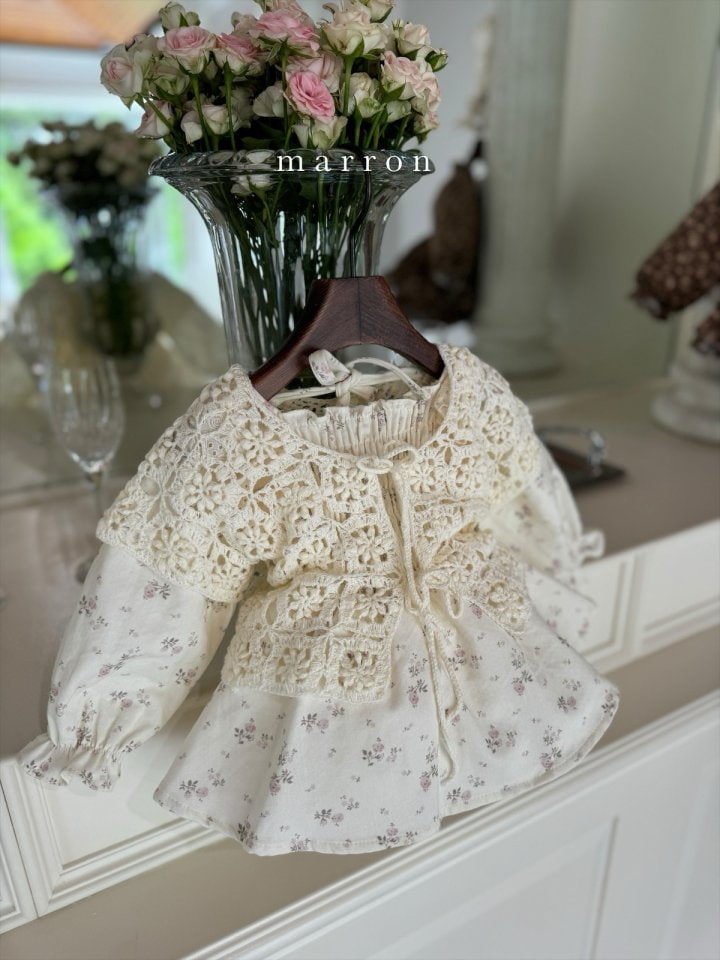 Marron - Korean Children Fashion - #discoveringself - Handmade Knit Vest - 8