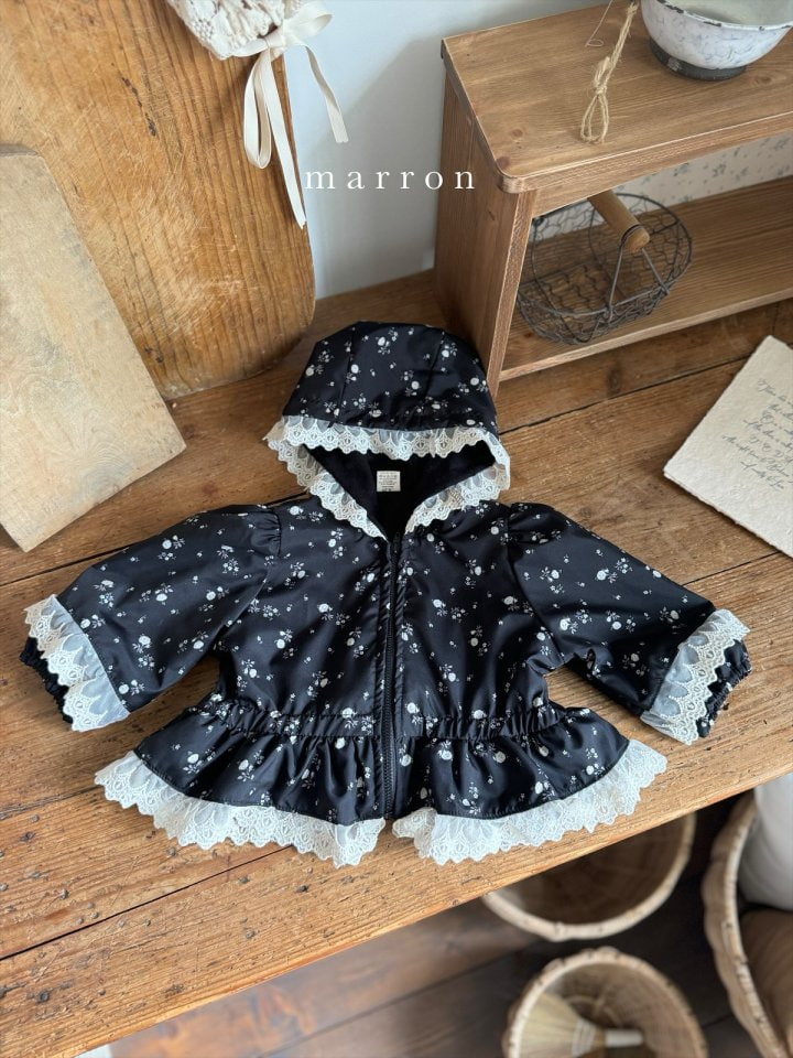 Marron - Korean Children Fashion - #kidsstore - Lace Windbreaker