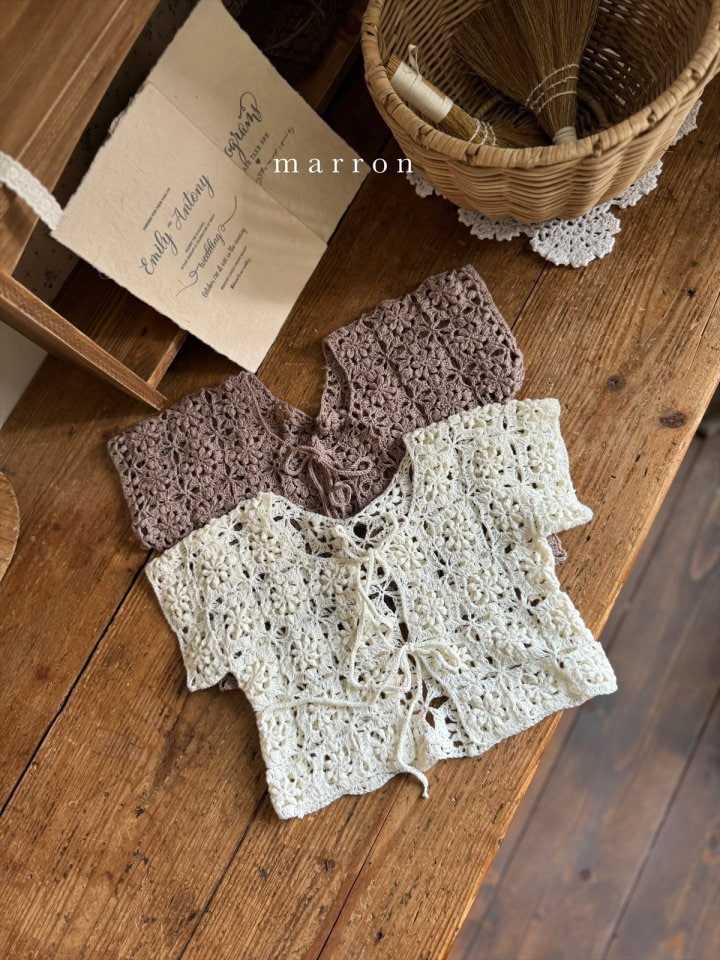 Marron - Korean Children Fashion - #magicofchildhood - Handmade Knit Vest